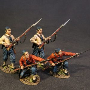 4 New York Zouaves FIRING AND LOADING
