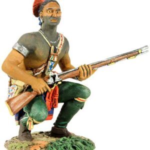 Eastern Woodland Indian Squatting with Musket