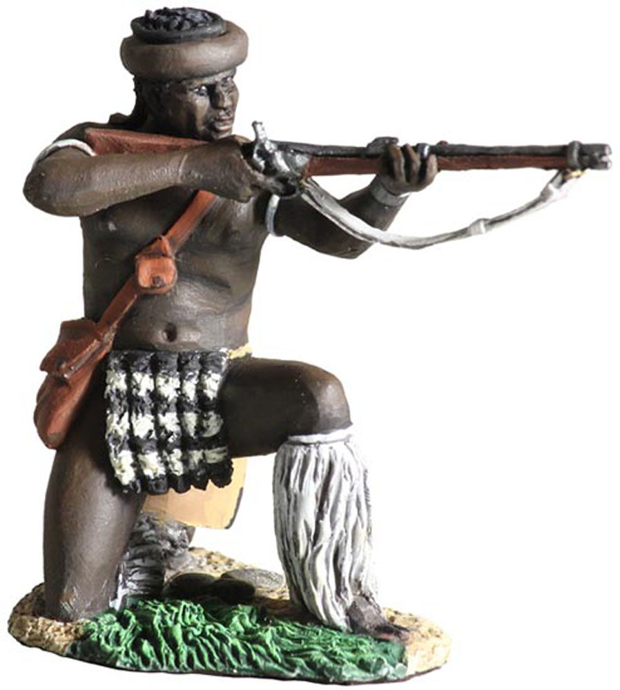 Zulu uDloko Regiment Kneeling Firing Percusson Rifle No.1