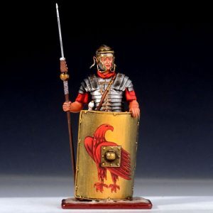 Legionnaire Standing w/Pilum and Shield on Ground, 22nd Legion - Deiotariana