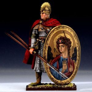 Byzantine Infantry Guardsman w/Decorative Religious Shield