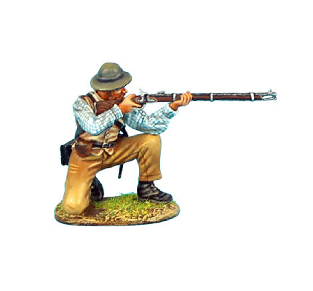 Confederate Infantry Kneeling Firing