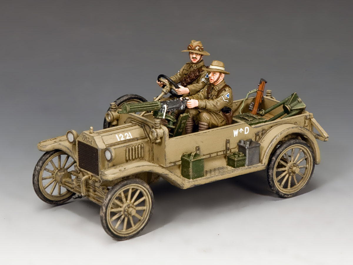 a Desert-camouflaged version of Henry Ford's classis Model T