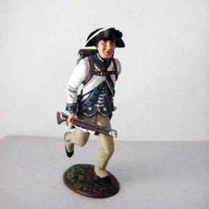 Fuciliere del Reggimento Francese all'inseguimento