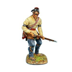 Woodland Indian Standing Ready with Musket