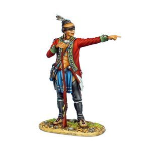 Woodland Indian in Captured British Coat