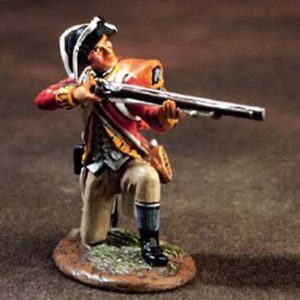 Fuciliere del 10ø Rgt del Lincolnshire in ginocchio che spara