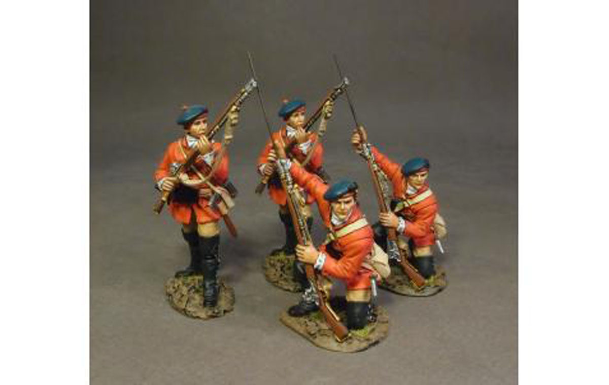 Four British Skirmishing SET3, 60th Royal Americans, Light Infantry Company