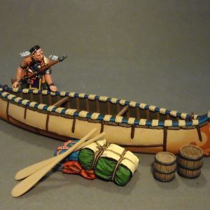 Woodland Indian with Canoe