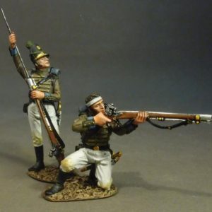 Two Loading and Firing #1 (White Trousers), Portuguese 1st Cazadores, 1809