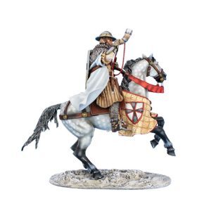 Mounted Teutonic Knight Sergeant with Horn