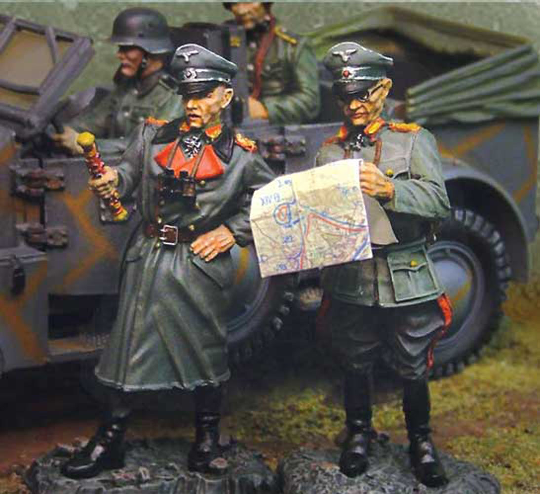 Rommel e il suo Aiutante studiano la disposizione del Vallo Atlantico