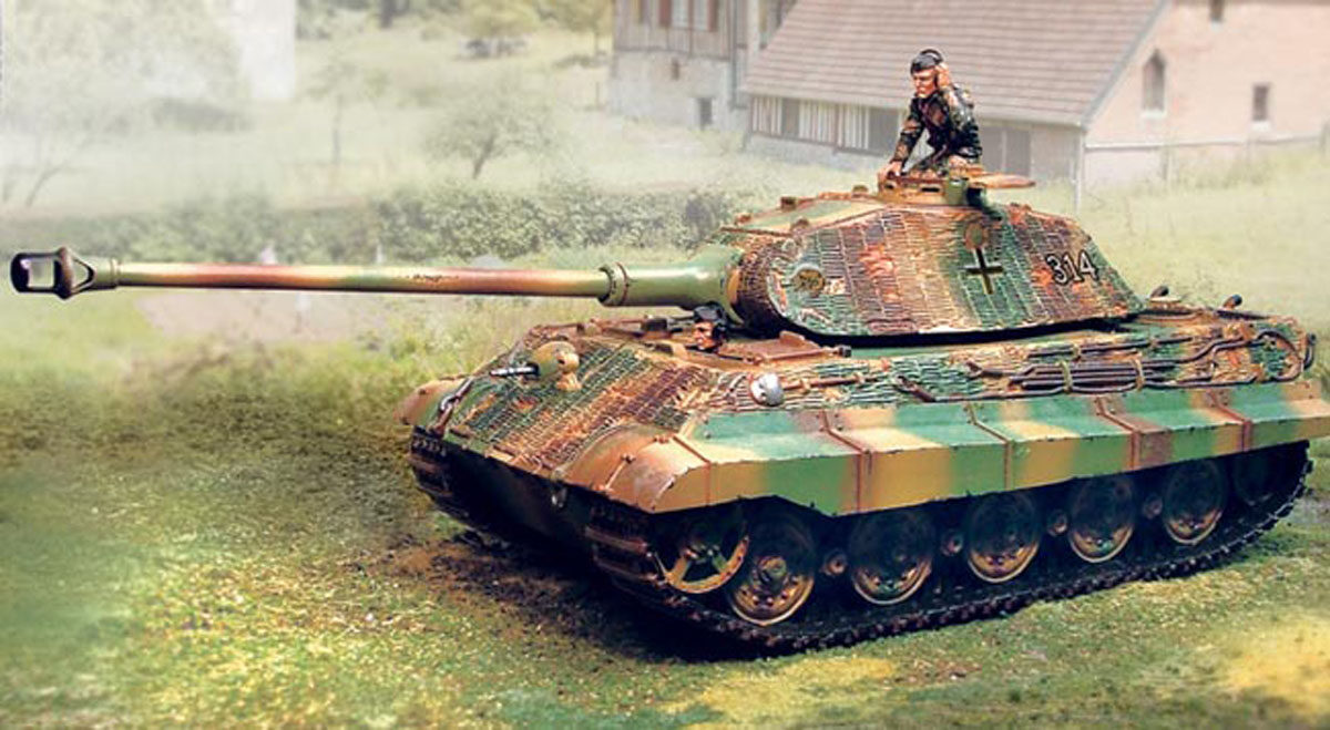 KING TIGER Porsche Turret con Zimmerit (Versione Normandia)