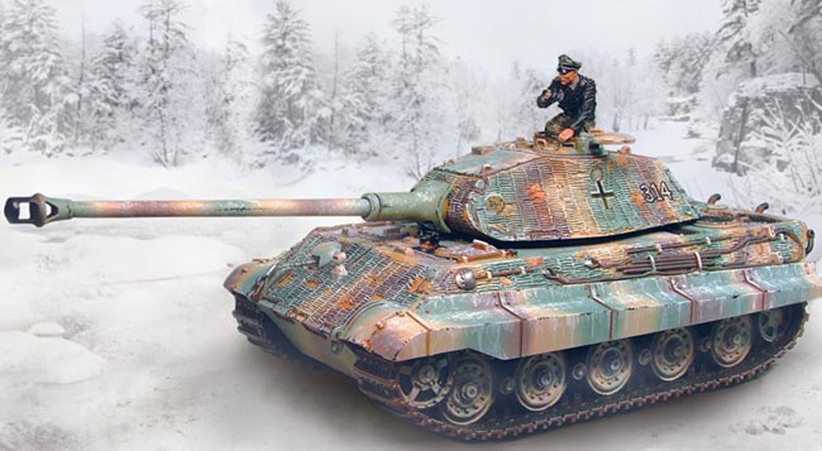 KING TIGER Porsche Turret con Zimmerit (Versione Invernale)