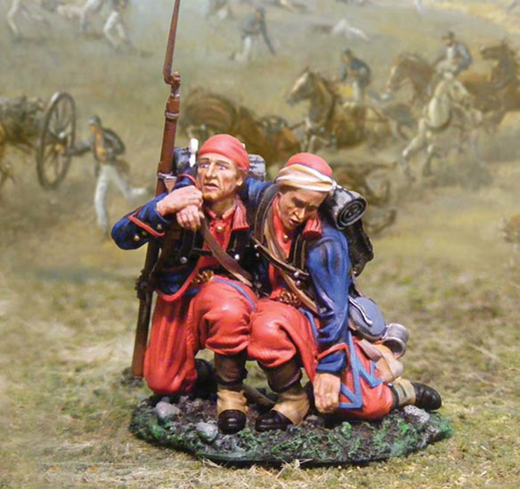 2 Zuavi feriti in ginocchio