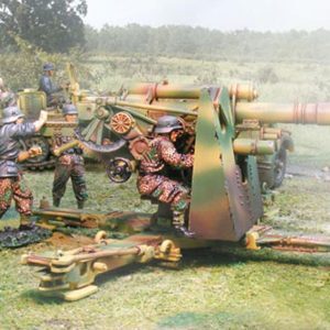 Cannone anticarro 88mm con due artiglieri