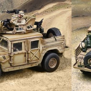 Marine Humvee GMV-5 w/2 figs 1/30 scale