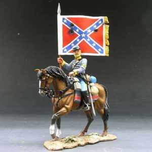 Portabandiera confederato a cavallo