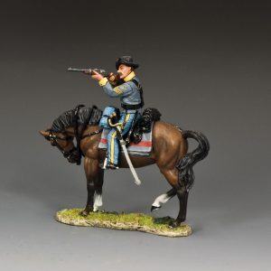 Confederate Cavalry Sergeant Firing Carbine
