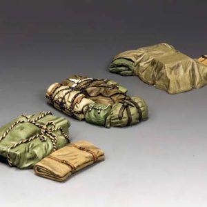 Tank Back-Pack Set. Three different sets of extra supplies. Perfect for both Allied and Axis fighting vehicles.