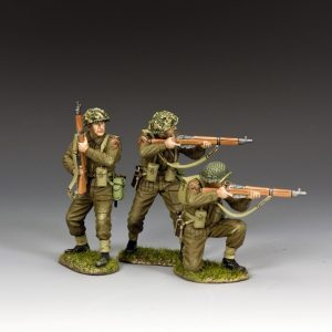 Riflemen in action Set (w/ Grass base)