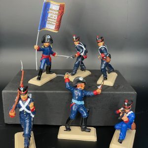 NAPOLEONICI FRANCESI CON BANDIERA