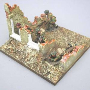 House ruin with doorway (figures not included) 6" SQUARE
