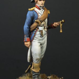 75mm Napoleonic French Revolutionary Officer 1796-1805 Unpainted Metal Figure Kit