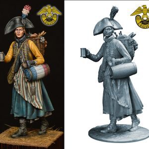 french Napoleonic Vivandier 75mm Resin Figure Kit