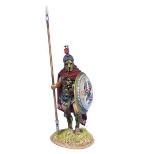 Greek Hoplite Standing with Cloak and Dory