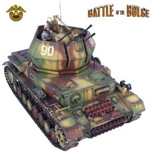German Flakpanzer IV Wirbelwind with 2 Crew Figures