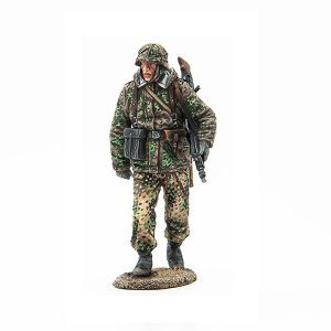 German Waffen SS Machine Gunner Advancing