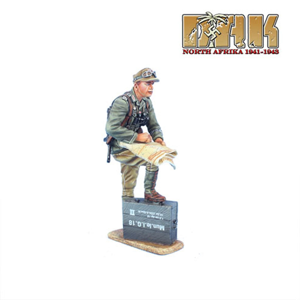 Das Deutsche Afrika Korps Officer with Map