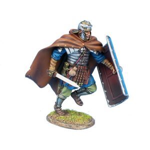 Imperial Roman Legio XXX Legionary Running with Gladius