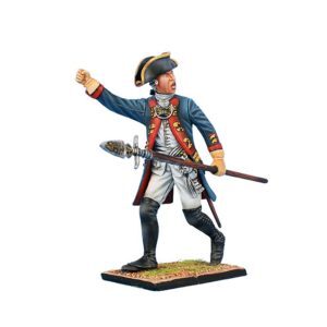 Prussian Grenadier Officer Advancing