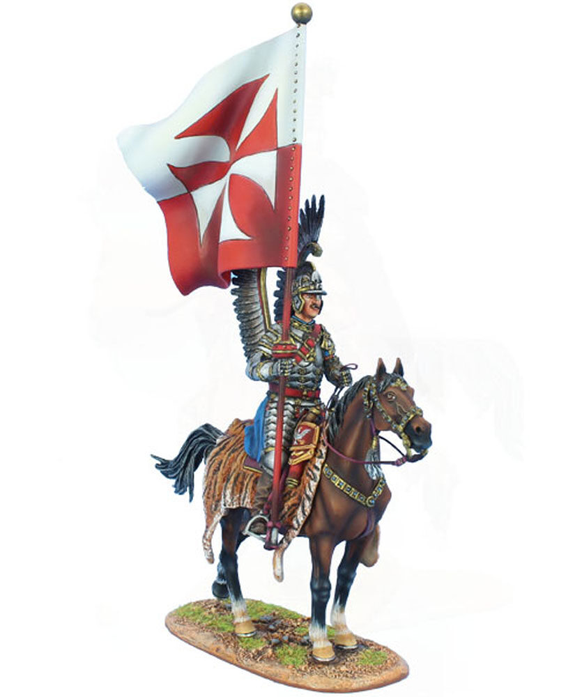 Polish Winged Hussar with Hussar Battle Standard