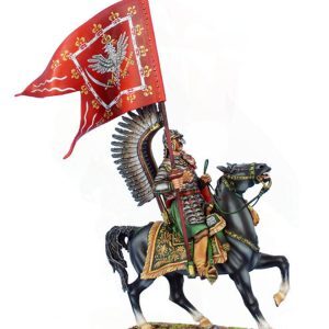 Polish Winged Hussar with King's Standard
