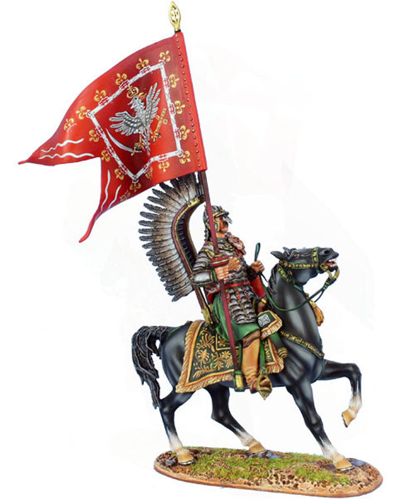 Polish Winged Hussar with King's Standard