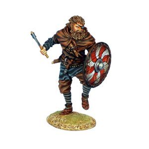 One Eyed Viking Warrior with Sword and Axe