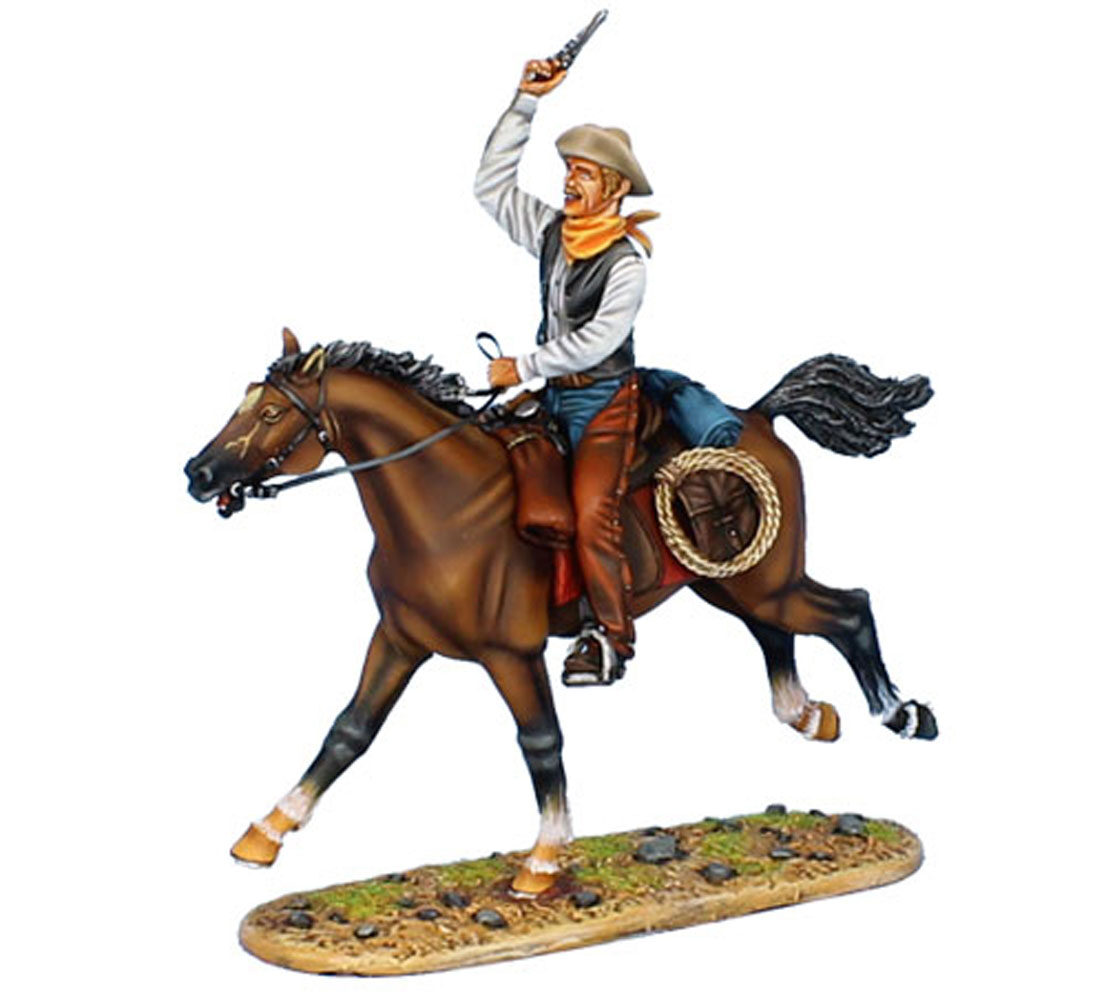 Mounted Gunfighter with Colt Army 1860 Revolver