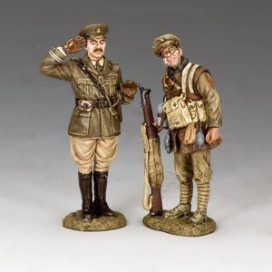 Capt. Edmund Blackadder and Pvt. Baldrick