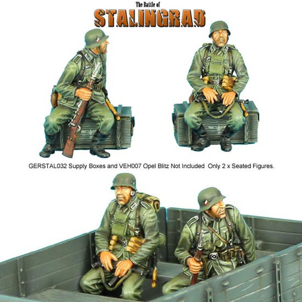 Seated German Infantry Set 2