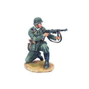 German Feldwebel Kneeling Firing MP40