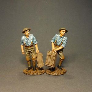 58th 2/1st LONDON DIVISION,  2 Tommies Unloading Supplies,
