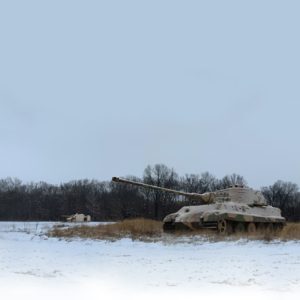 The King is Dead WWII Winter Scenic Backdrop