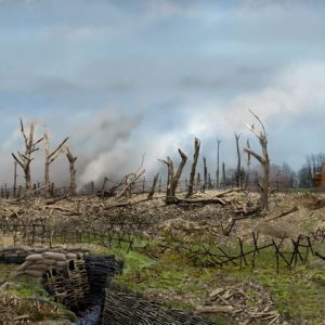 WWI Warscape Scenic Backdrop No. 2