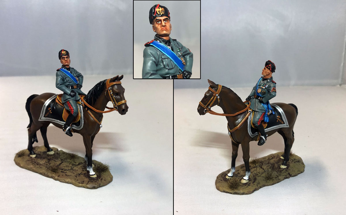Mussolini a cavallo 54mm