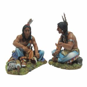 Two people talking