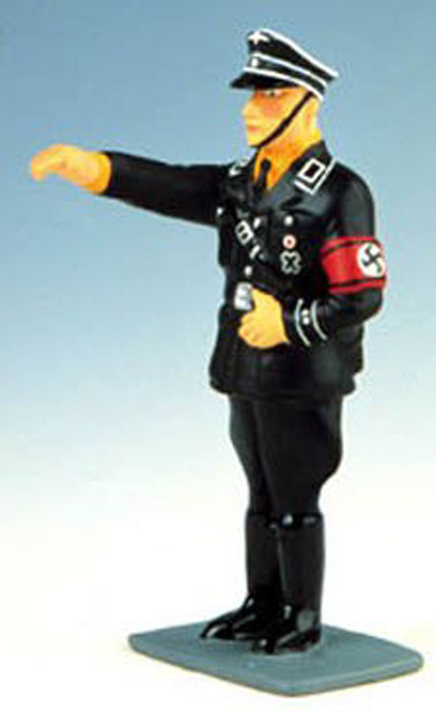 Ufficiale decorato delle SS che saluta