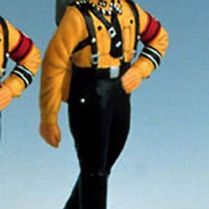 SS man marching Black